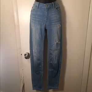 blue “mom” jeans | wax jeans